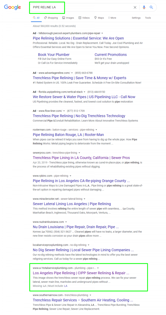 PIPE_RELINE_LA_Google_Search