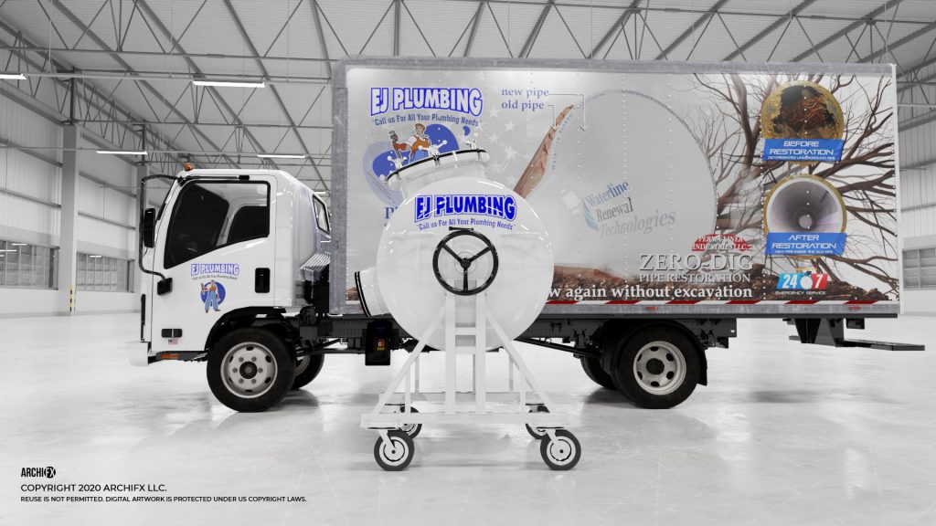 EJ Plumbing Box Truck with Inverter